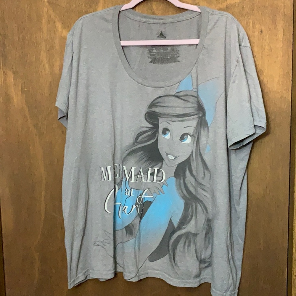 Disney little mermaid gray top
